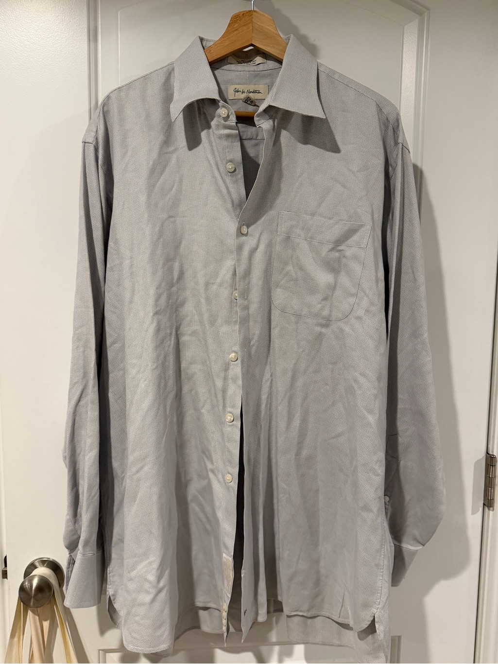 John W. Nordstrom Light Gray Button-Up Shirt